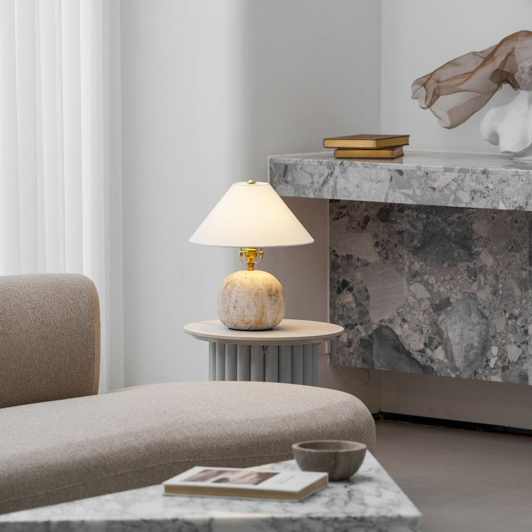 Bordslampa vid stranden