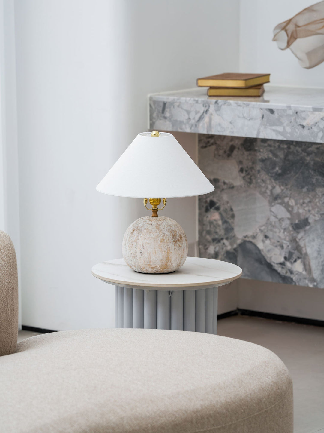 Bordslampa vid stranden