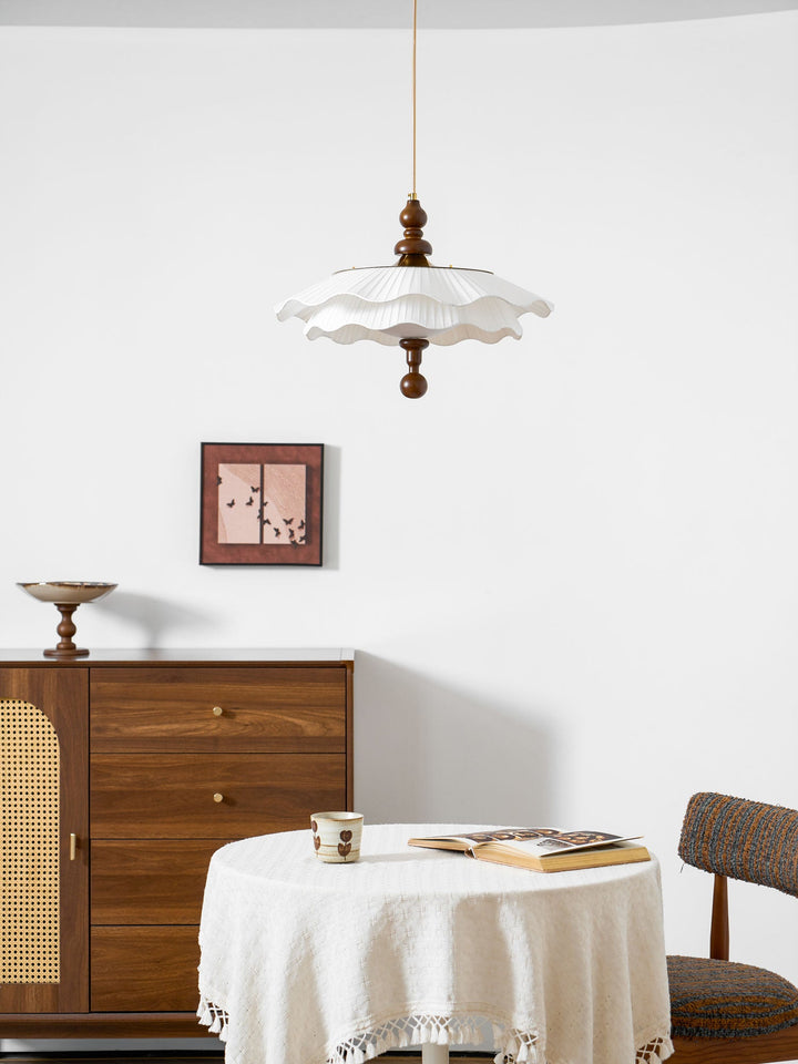 Belle Epoque Plisserad Hänglampa