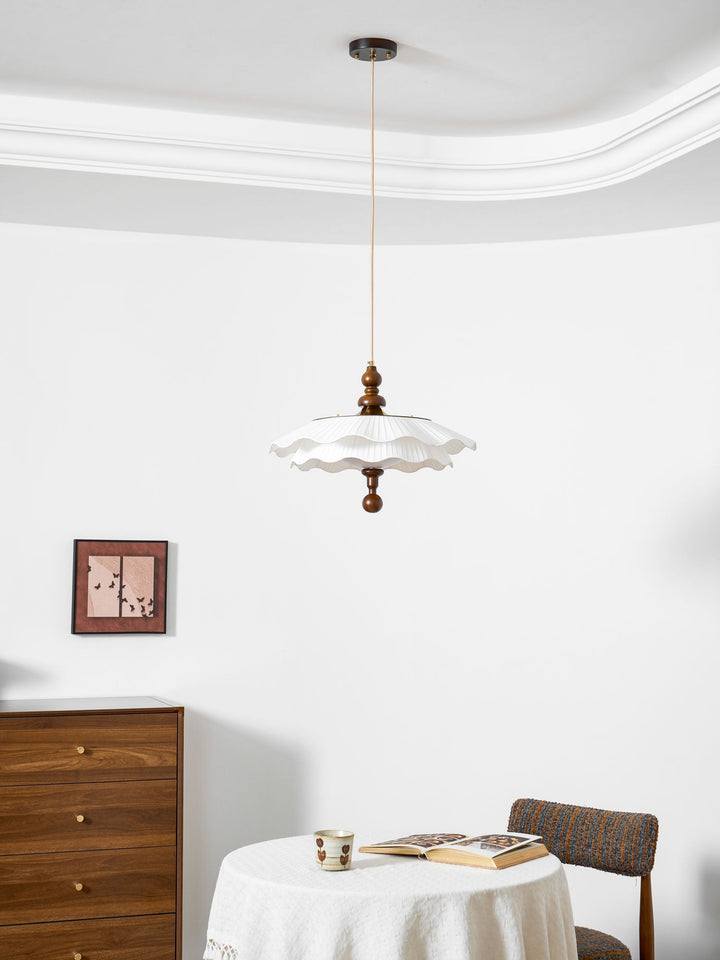 Belle Epoque Plisserad Hänglampa