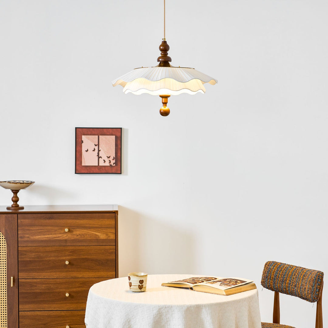 Belle Epoque Plisserad Hänglampa