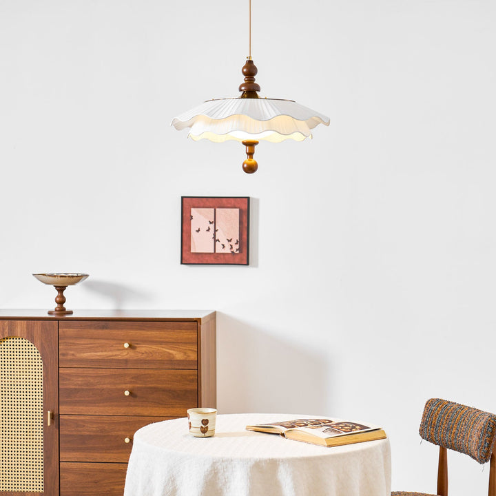 Belle Epoque Plisserad Hänglampa