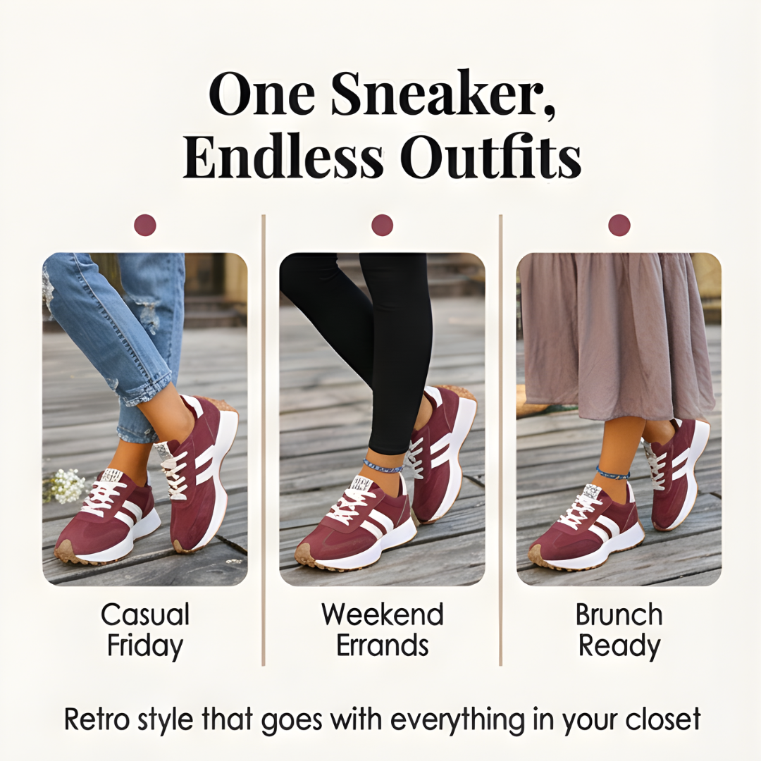 Velora - Retro mocka sneakers dla komfort hela dagen