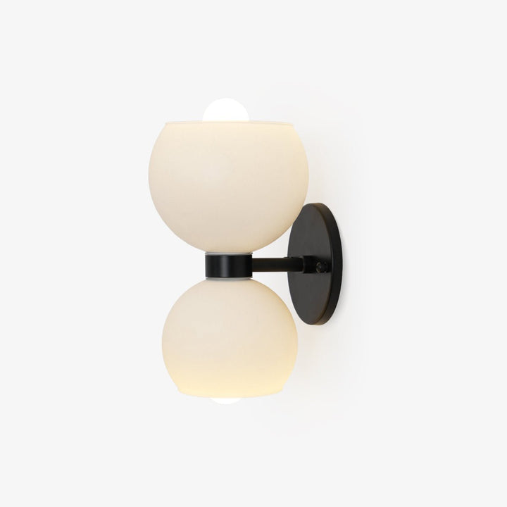 Rund pärlvägglampa