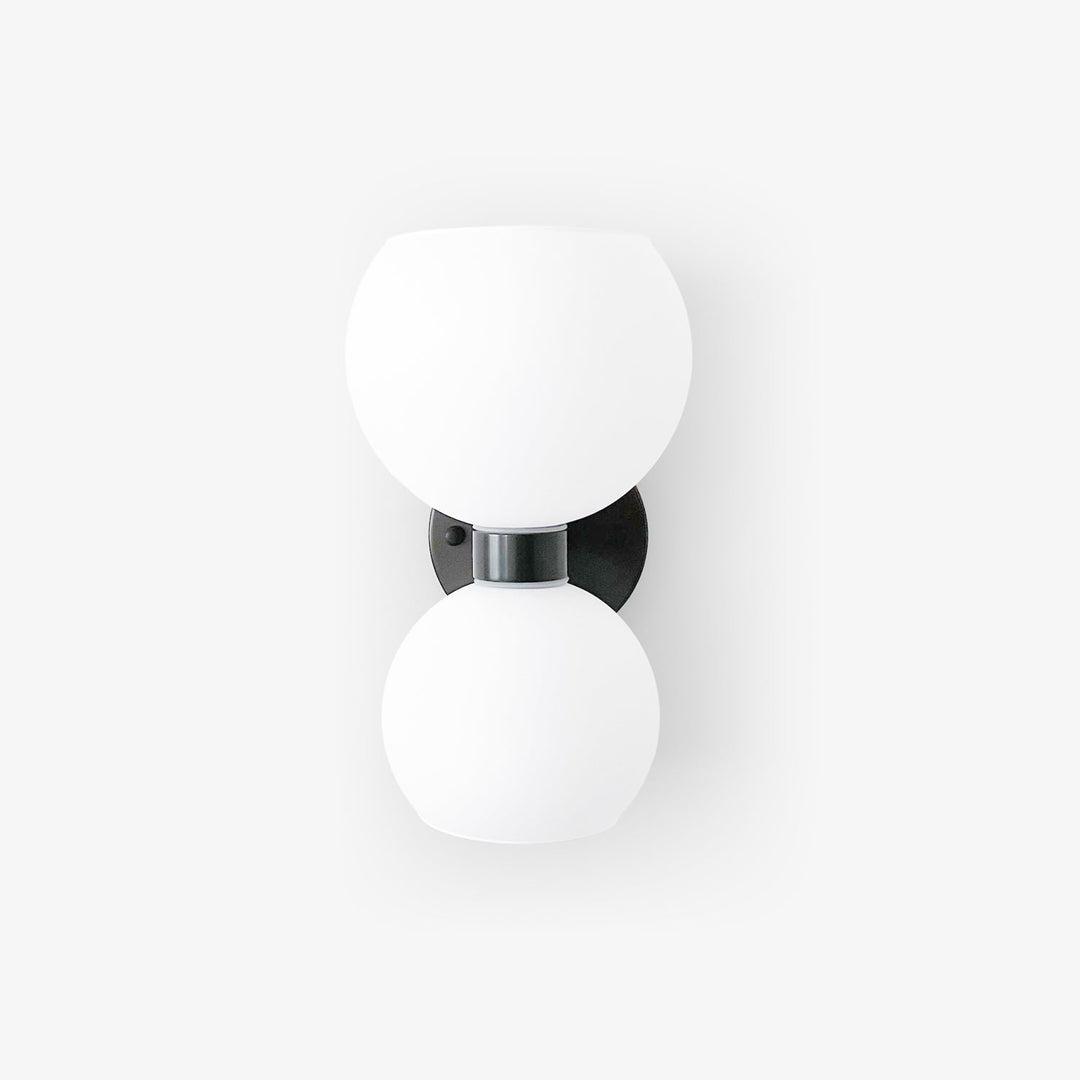 Rund pärlvägglampa