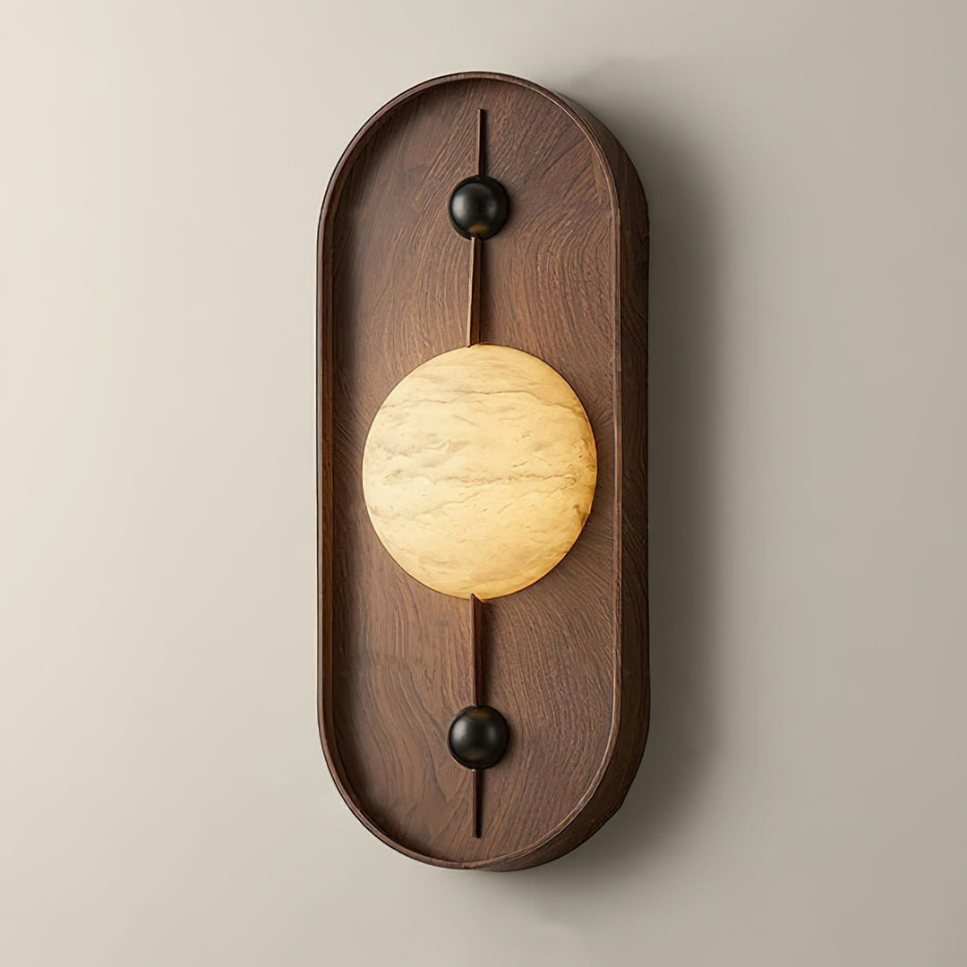 Bezel Alabaster Vägglampa