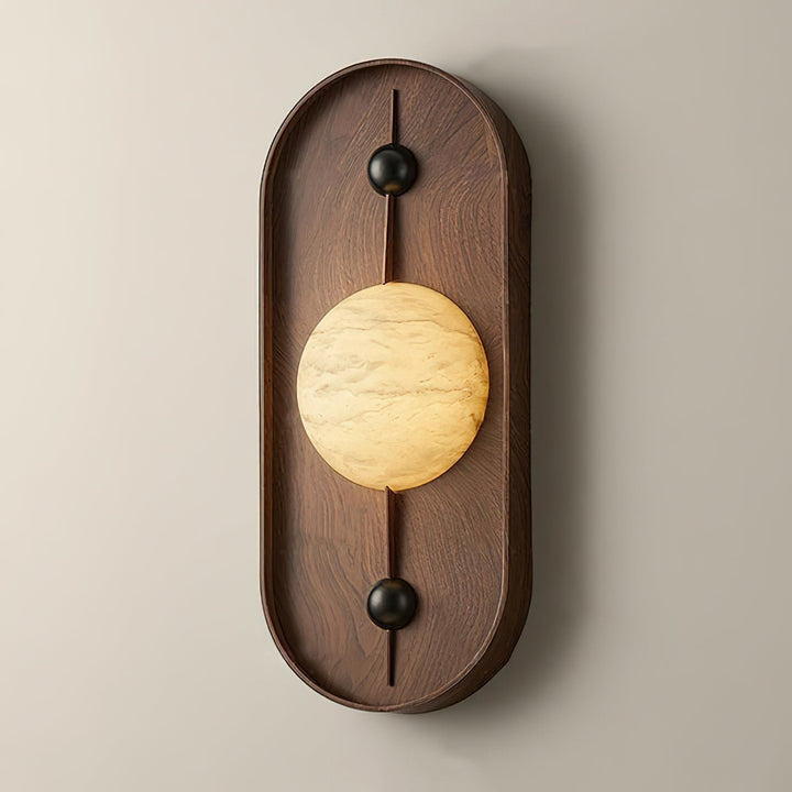 Bezel Alabaster Vägglampa