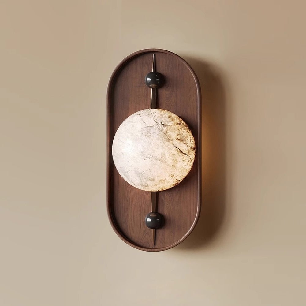 Bezel Alabaster Vägglampa
