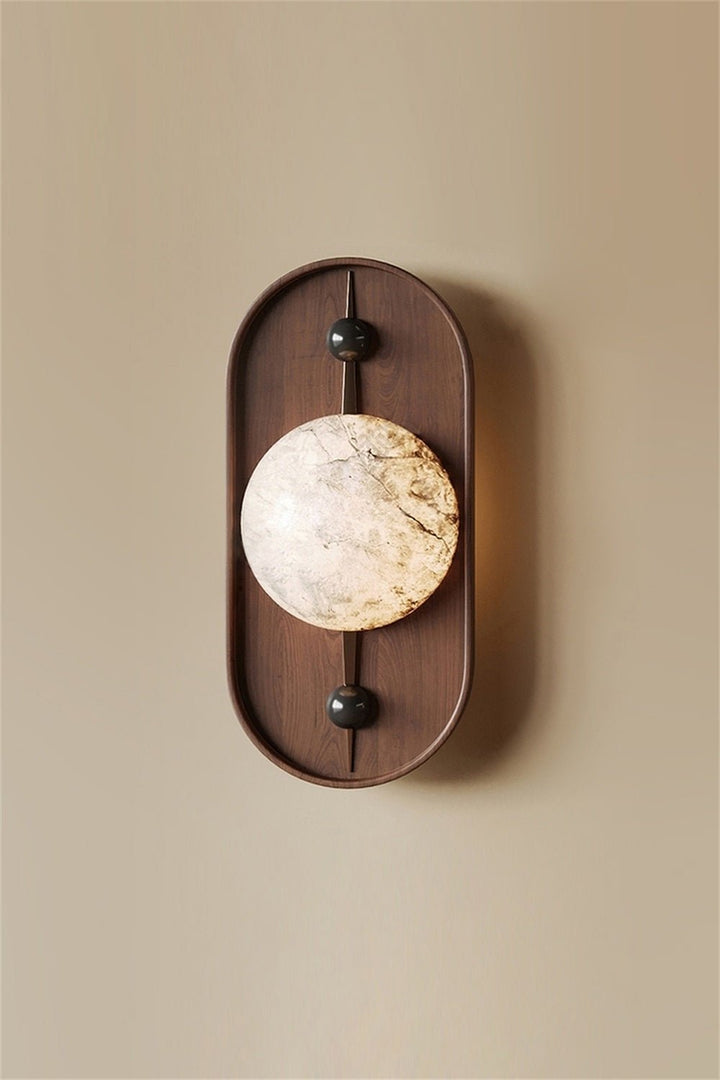 Bezel Alabaster Vägglampa