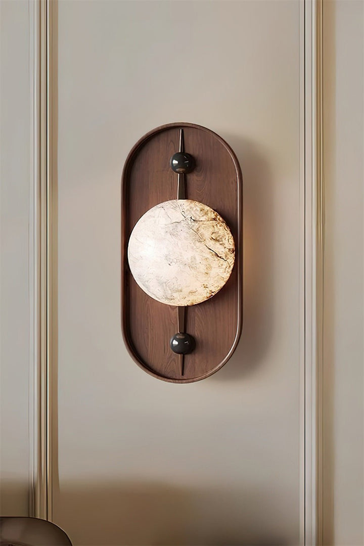 Bezel Alabaster Vägglampa