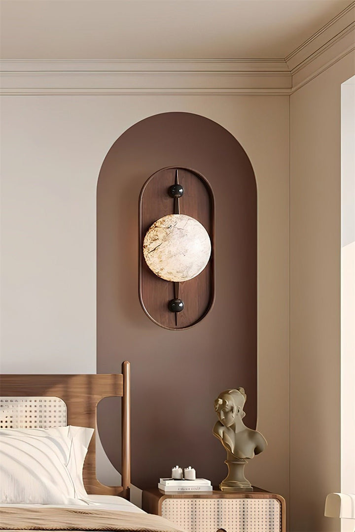 Bezel Alabaster Vägglampa