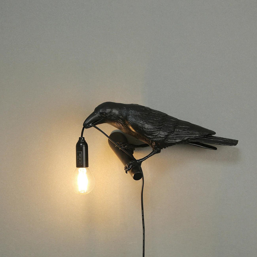 Fågel Vägglampa