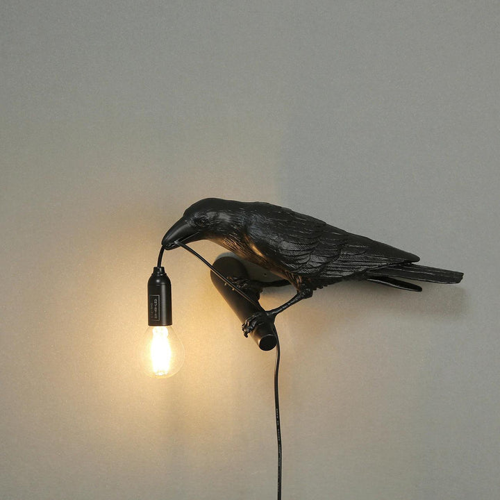 Fågel Vägglampa