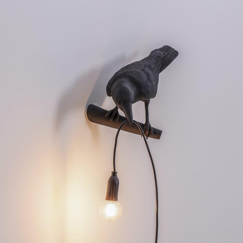 Fågel Vägglampa