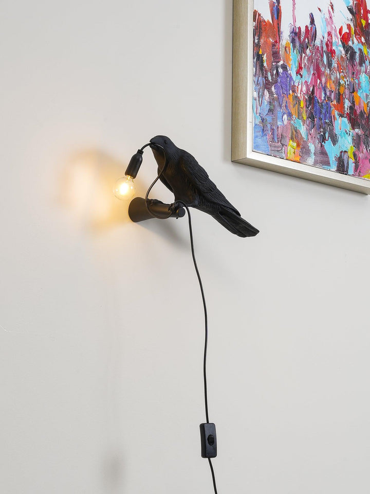 Fågel Vägglampa