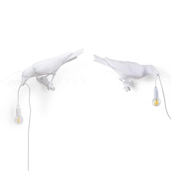 Fågel Vägglampa