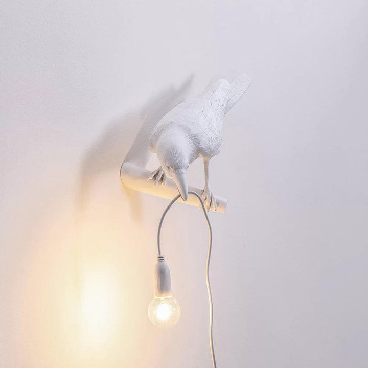Fågel Vägglampa