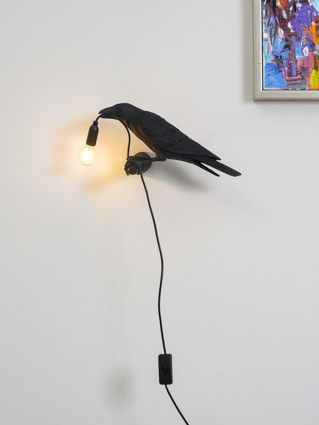 Fågel Vägglampa