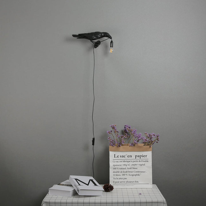 Fågel Vägglampa