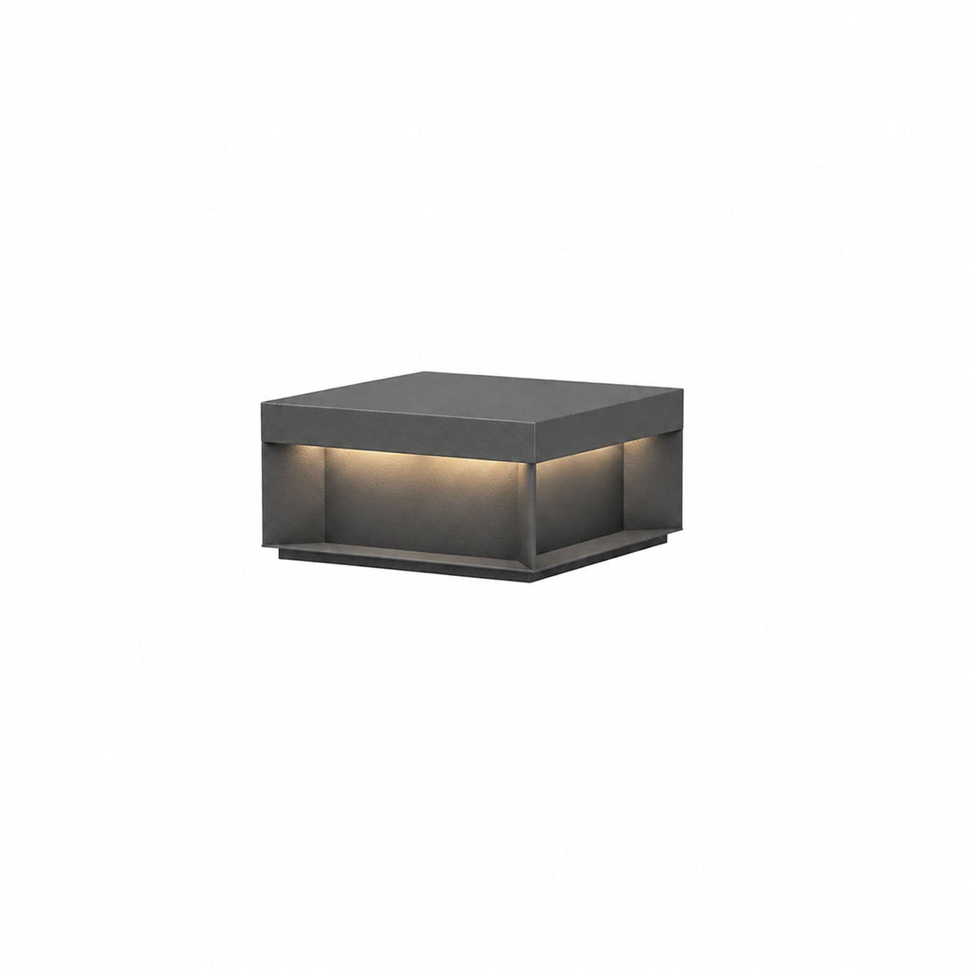 Svart Box Utomhus Postlampa