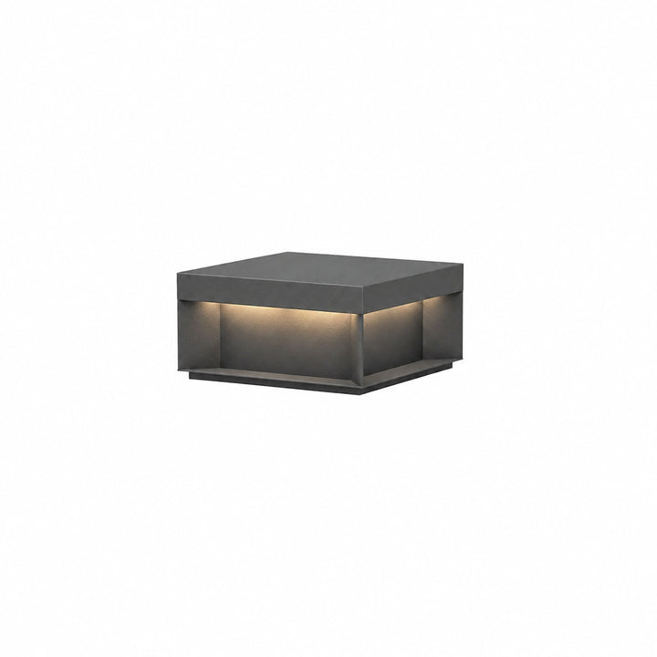 Svart Box Utomhus Postlampa