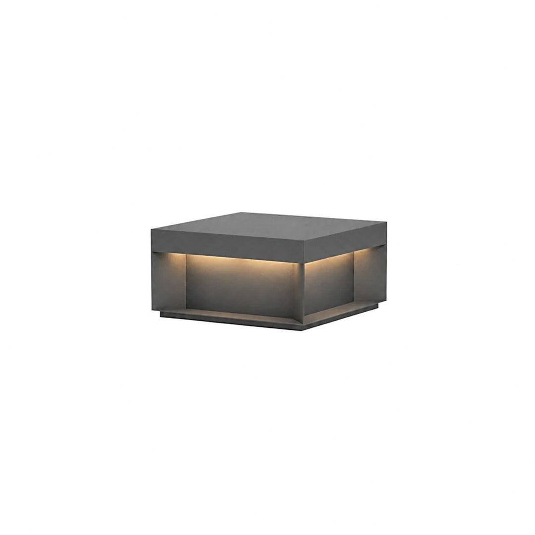 Svart Box Utomhus Postlampa