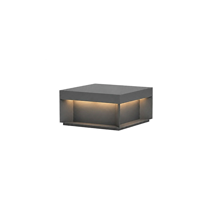 Svart Box Utomhus Postlampa