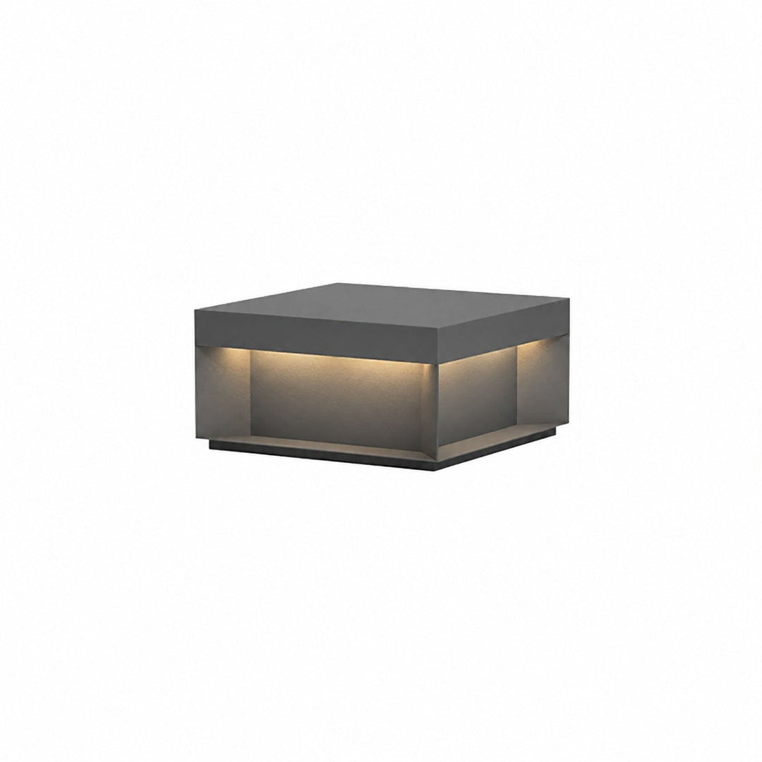 Svart Box Utomhus Postlampa