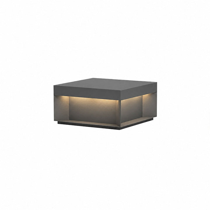 Svart Box Utomhus Postlampa