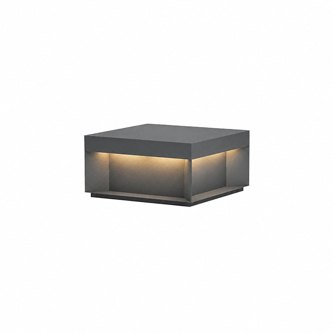 Svart Box Utomhus Postlampa
