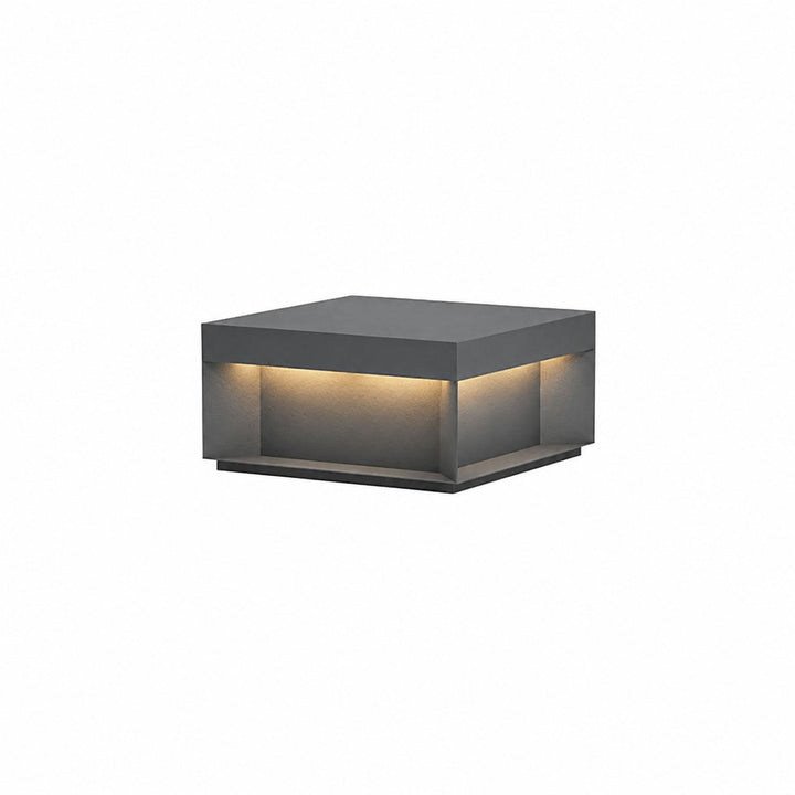 Svart Box Utomhus Postlampa