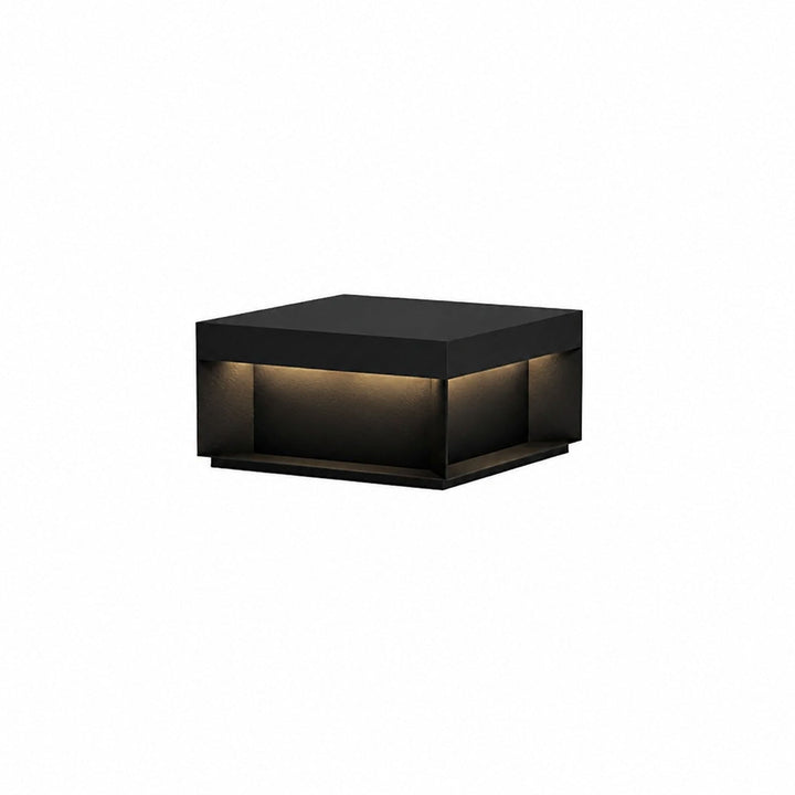 Svart Box Utomhus Postlampa
