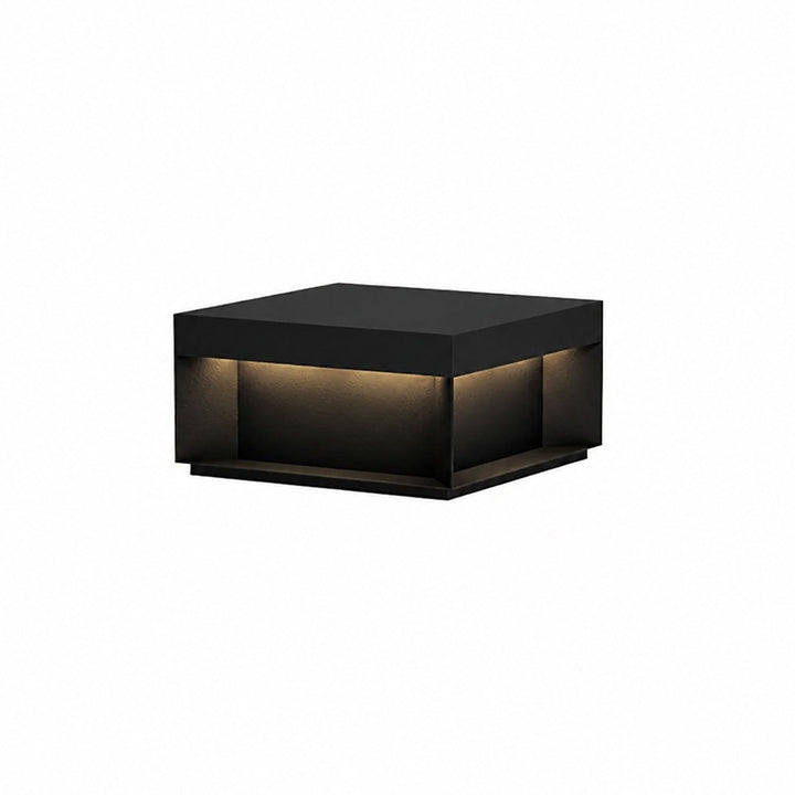 Svart Box Utomhus Postlampa