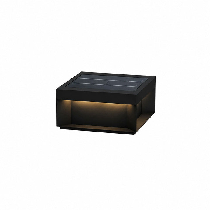 Svart Box Utomhus Postlampa