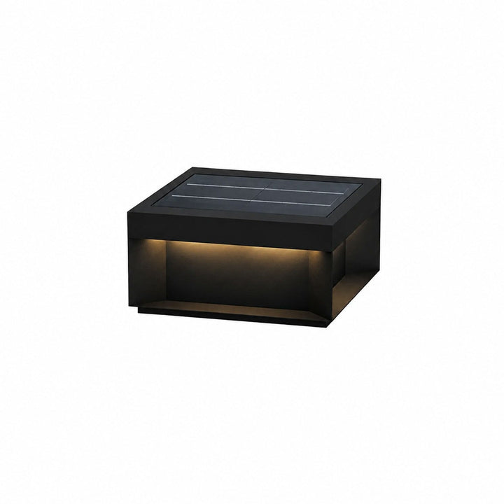 Svart Box Utomhus Postlampa