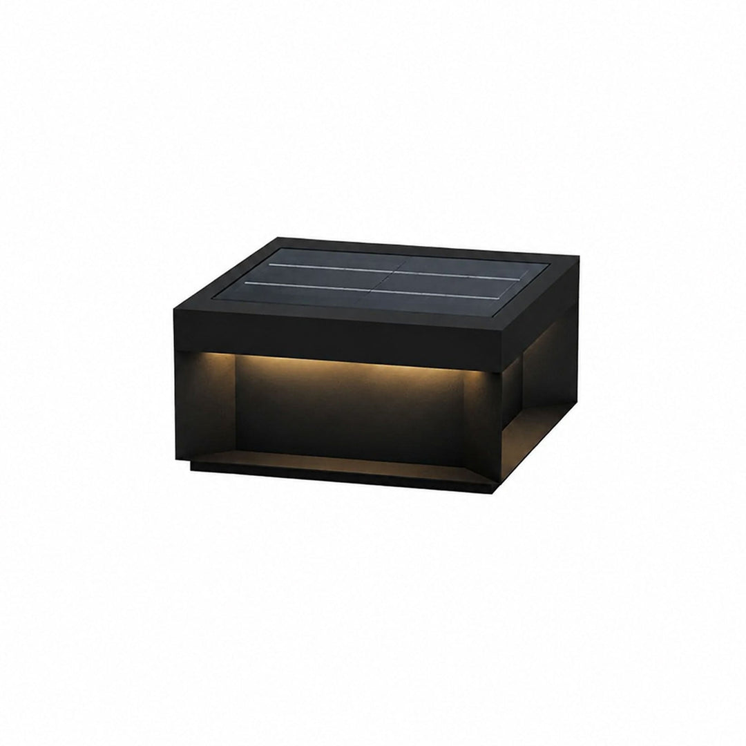 Svart Box Utomhus Postlampa