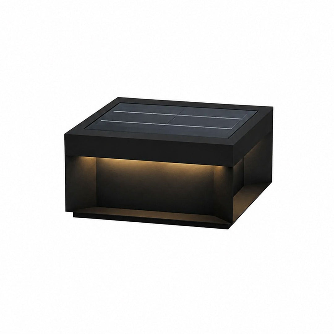 Svart Box Utomhus Postlampa