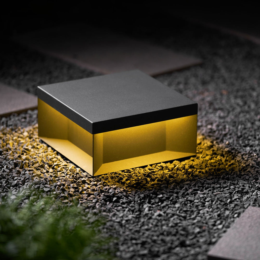 Svart Box Utomhus Postlampa