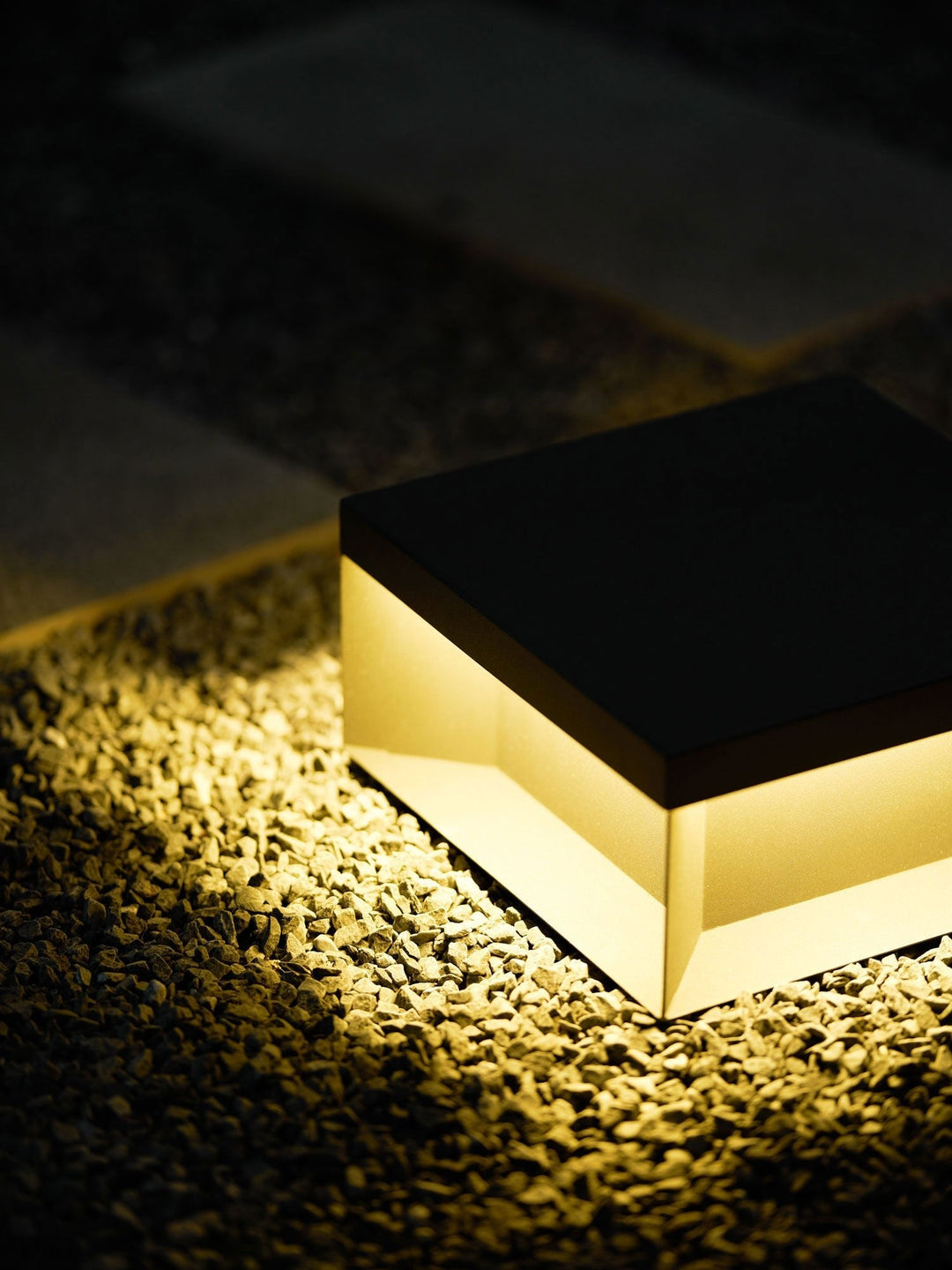 Svart Box Utomhus Postlampa