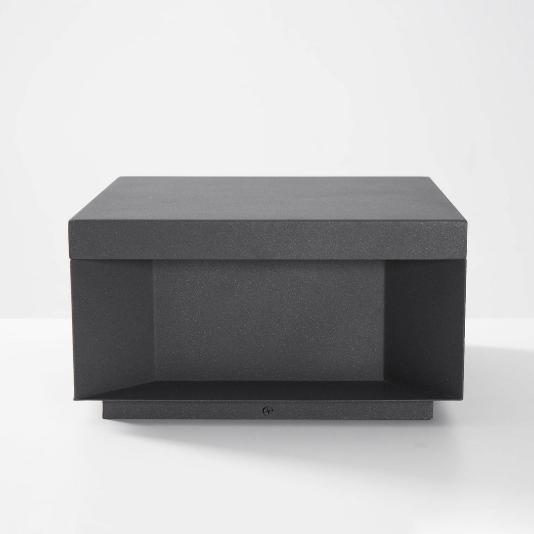 Svart Box Utomhus Postlampa