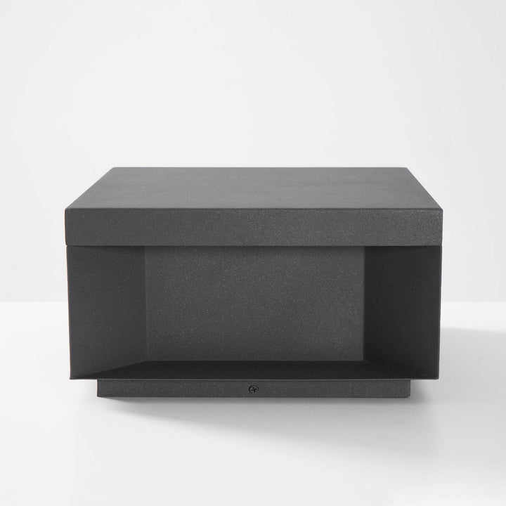 Svart Box Utomhus Postlampa