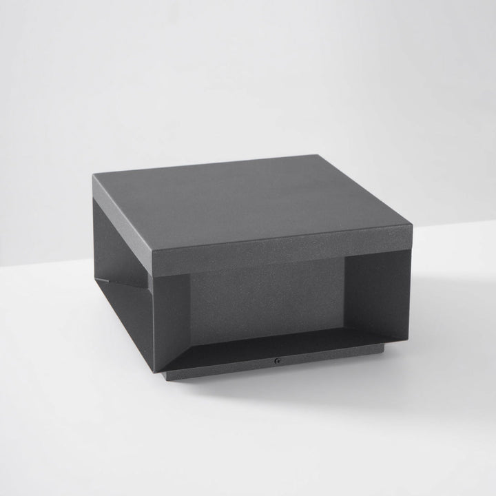 Svart Box Utomhus Postlampa