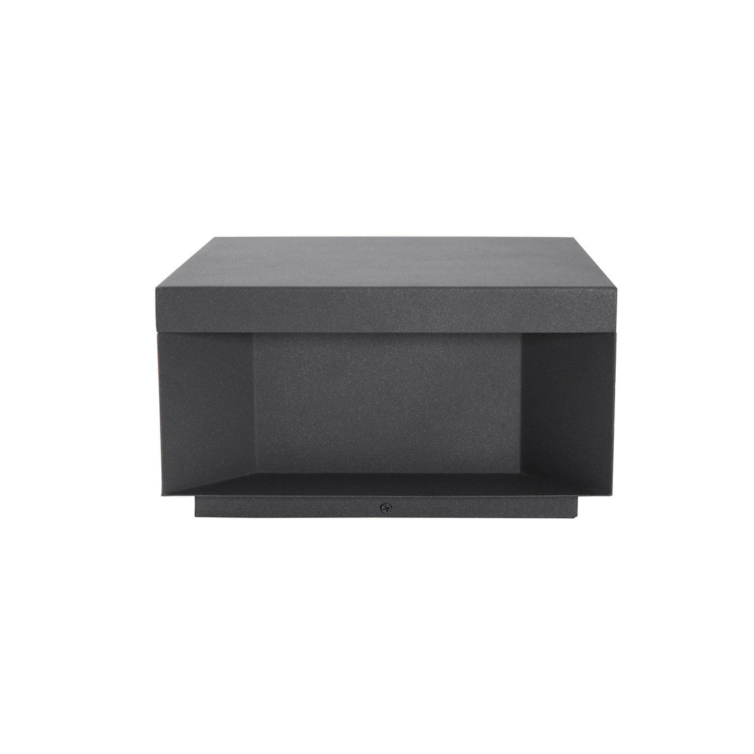 Svart Box Utomhus Postlampa