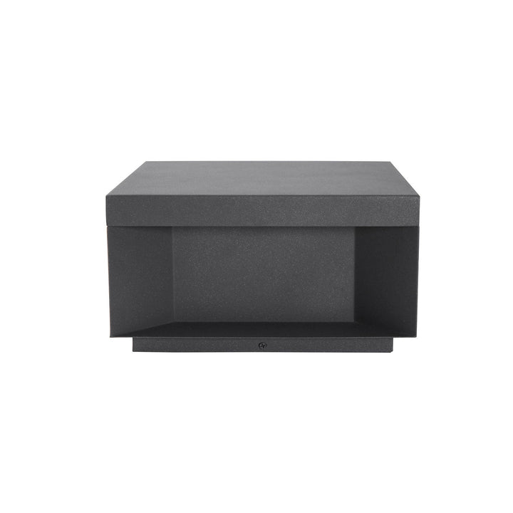 Svart Box Utomhus Postlampa