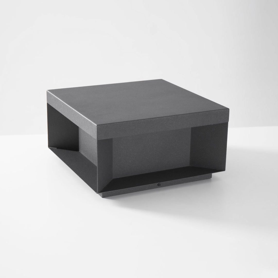 Svart Box Utomhus Postlampa
