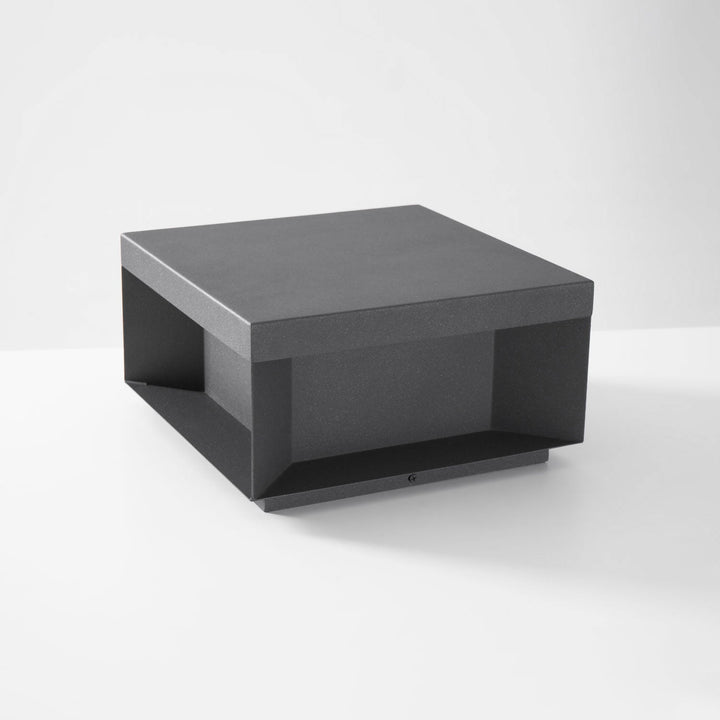 Svart Box Utomhus Postlampa