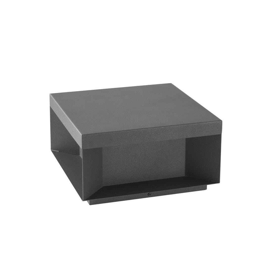 Svart Box Utomhus Postlampa