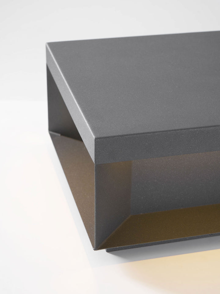 Svart Box Utomhus Postlampa