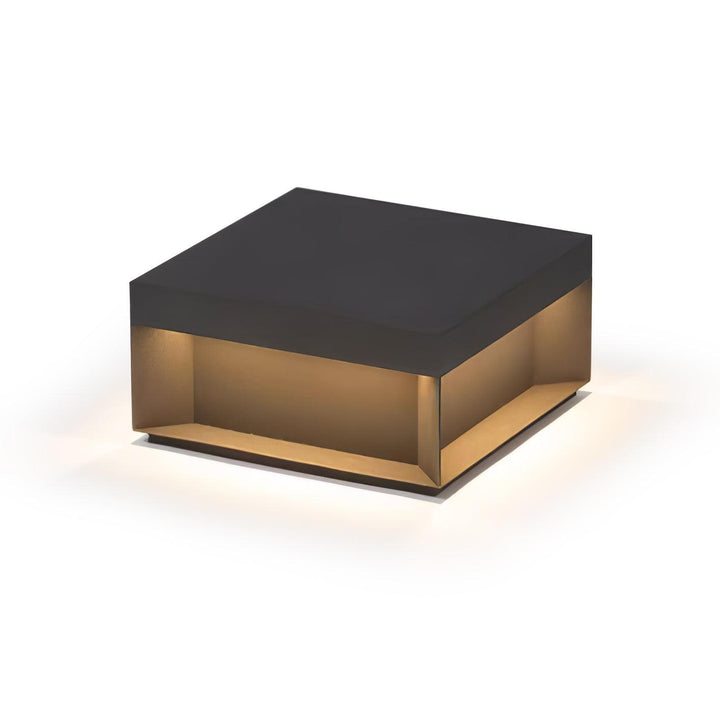 Svart Box Utomhus Postlampa