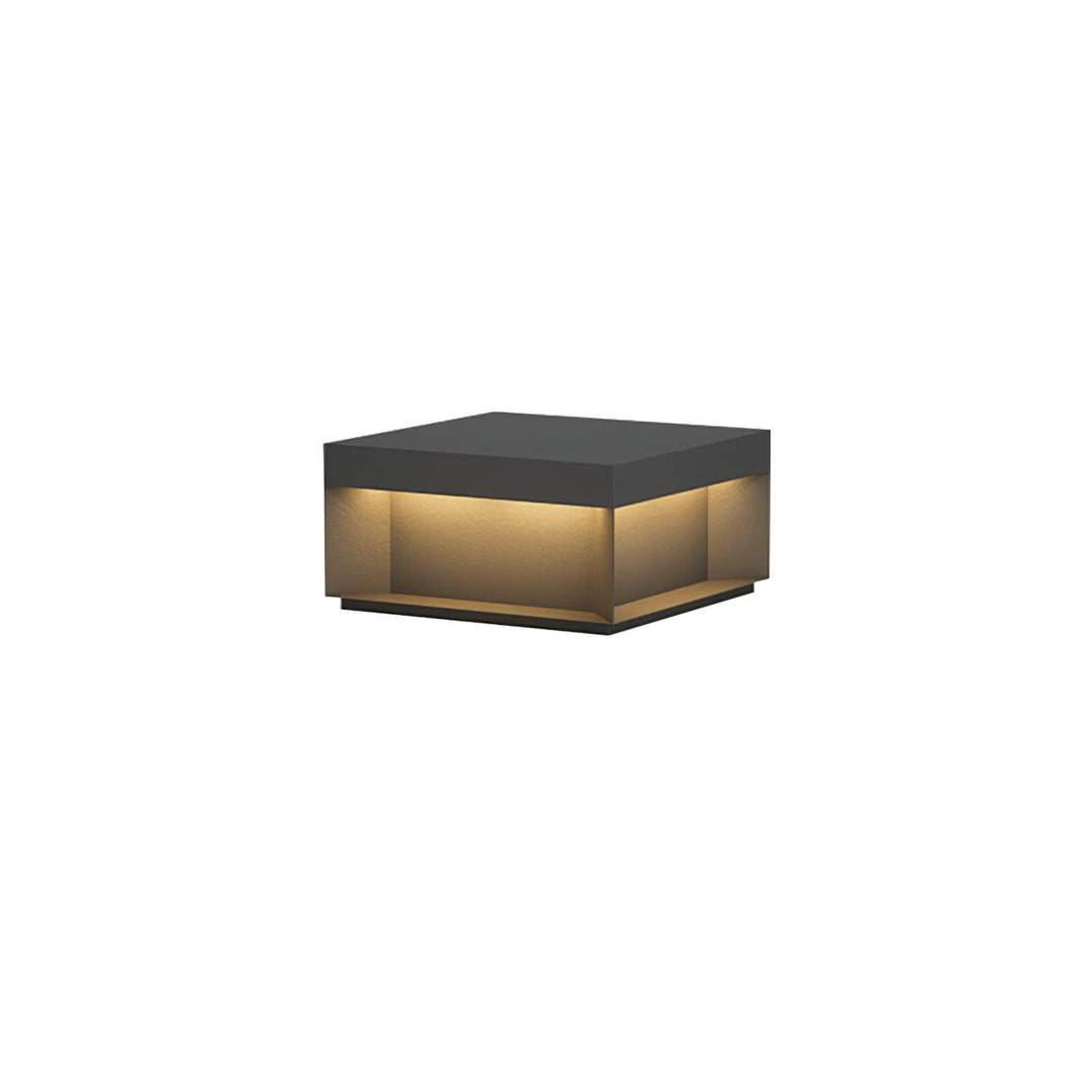 Svart Box Utomhus Postlampa